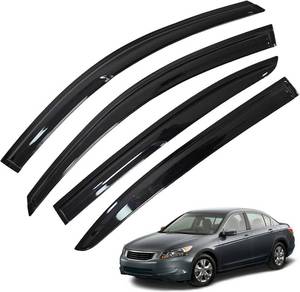 lot 4772 image: 4-Pack Window Visor Rain Guards for 2008-2012 Honda Accord 4-Door