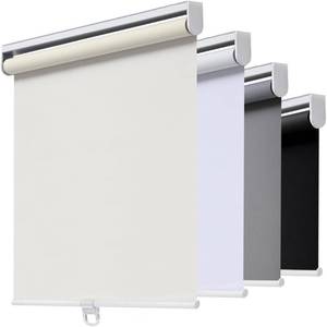 lot 4840 image: AOSKY Cordless Roller Shades Blackout Blinds 22.5W x 72H Ivory