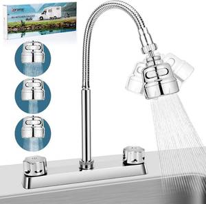 lot 4841 image: 8-Inch Apart RV Sink Faucet with Flexible 360  Sprayer