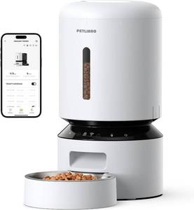 lot 4854 image: $90 PETLIBRO Automatic Cat Feeder, 5G WiFi, 5L, Timed, 10 Meals