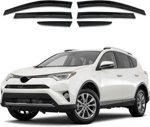 lot 4858 image: $54 WheatherTech Window Visor 6-Piece Set for Toyota RAV4 (2019-2025) Rain