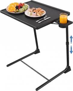 lot 4888 image: HUANUO TV Tray - Adjustable Folding TV Dinner Tray, 6 Heights