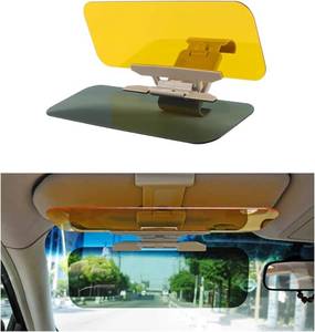 lot 4892 image: 2-in-1 Day & Night Anti-Glare Car Sun Visor, Adjustable UV Block