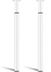 lot 4895 image: $50 BLACK Adjustable Table Legs 28-43 (2 Pcs) Breakfast BarDesk