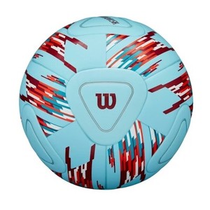 lot 4897 image: $50 Wilson Size 5 NCAA Vanquish Soccerball - WhiteBlueRed