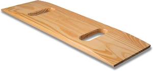 lot 602 image: DMI Transfer Board Made of Heavy-Duty Wood for Patient, Senior and Handicap Move Assist and Slide Transfers, FSA and HSA Eligible, Holds up to 440 Pounds, 2 Cut out Handle, 24 x 8 x 1