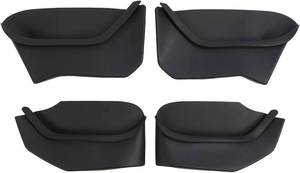 lot 627 image: 4PCS Door Side Storage Box, Car Door Organizer Tray for Door Protector Accessories 2021 to 2024 Upgraded Silicone Door Organizer Front and Rear Door Slot Pockets, Black
