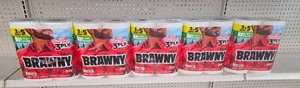 lot 642 image: 10 Rolls Brawny Family Size Tear-A-Square Paper Towels 25 Regular Rolls.