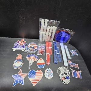 lot 6275 image: 4th of July Party Decoration ,Red White Blue