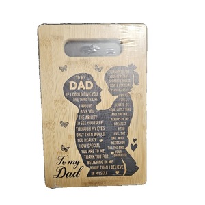 lot 6284 image: Fathers Day Personalized Gifts for Dad from Daughter, To My Dad Custom Cutting Board