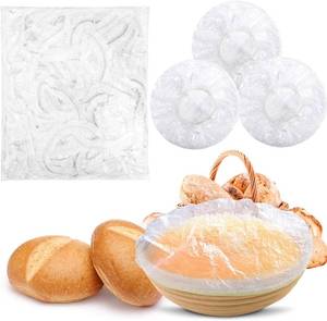 lot 6353 image: AIERSA 150Pcs Bowl Covers for Bread Proofing,Bread Bowl Covers for Proofing,Shower Caps for Sourdough Bread,Plastic Bowl Covers for Bread Rising,Sourdough Bowl Covers,Sourdough Bread Baking Supplies