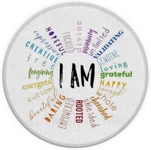 lot 6361 image: Knibeo Desk Round Inspirational Mouse Pad, 7.9 X 7.9 Inch Waterproof Small Mouse Pads for Wireless Mice, Inspirational Gifts for Women, Cute Positivity Gifts