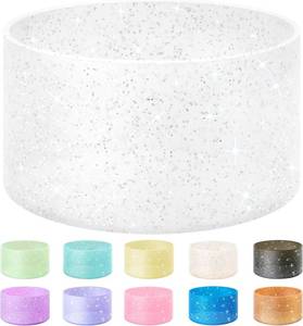 lot 6429 image: Vmini Protective Glitter Silicone Boot, Compatible with Stanley Tumbler 20-40oz & Hydro Flask Water Bottle 12-24oz and More BottlesTumblers with 2.8-2.95in Bottom, Bling Anti-Slip Sleeve Cover