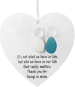 lot 6432 image: Heart-Shaped Sea Glass Friendship Decor   Timeless Sea Glass Art Keepsake for Friendship, Christmas Tree Hanging Ornament for Best Friends