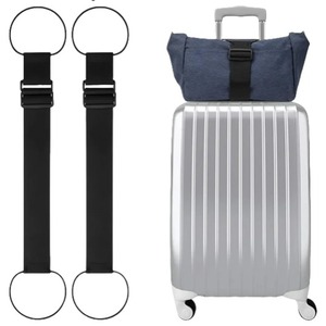 lot 6443 image: Worzwin Luggage Straps for Suitcases-Elastic Fastening Belt for Luggage-Suitcase Belts Luggage Strap-Add a Bag Luggage Strap-Suitcase Adjustable Belt, 5.5x11CM