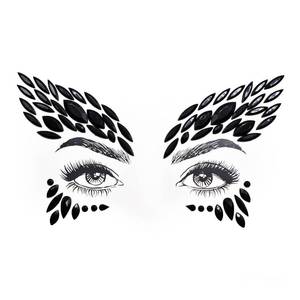 lot 6452 image: Lot of 2, Cospaly Face Jewels Vampire Blood Costume Festival Face Gems Stick on Rhinestone Tattoo Stickers Pasties Self Adhesive Temporary Tattoos Fashion Jewelry for Party