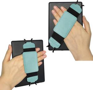 lot 6462 image: Secure Hand Strap for 6-7 Kindle and Tablets, Handle Grip for Tablet eReaders Fire - KoboVoyagaLenovoSony Kindle E-Book Tablet(Light Blue)