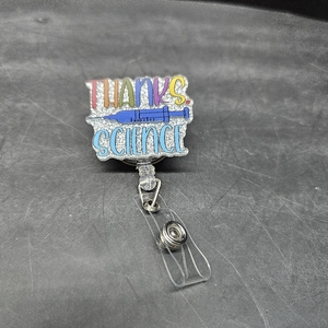 lot 6480 image: Thanks Science acrylic badge holder