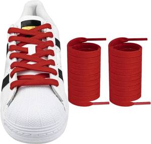 lot 6481 image: Endoto Shoelaces for Adidas Superstars Samba Grand Court, Flat Shoe Laces Replacement Laces for Sneaker Shoes