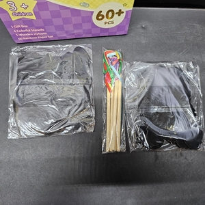 lot 6494 image: 60 PCS Rainbow Scratch Art Paper for Kids, Magic Scratch Paper Off Set Art and Craft Supplies, Black Scratch Pads Party Game Activities