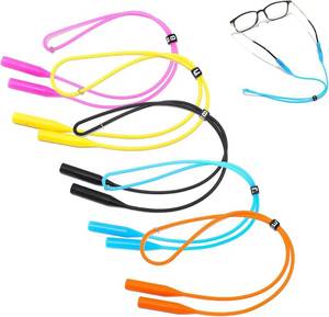 lot 6500 image: Eyeglasses Holder Strap Cord - 5 PCS Safety Eyewear Retainers-Adjustable Eyeglasses Strap Glasse Strap for MenWomenKids, Eyewear String Lanyard Retainer, Sunglasses Straps, Pink