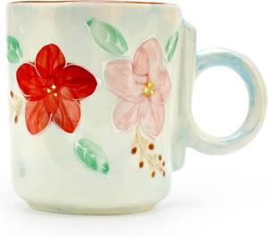 lot 6513 image: Cute Ceramic Coffee Mugs Gifts for Women Birthday Mom Grandma Mugs Fancy Japanese Tea Cup Unique Porcelain Flower Mug Female Christmas Valentine Mothers Day Gift Floral Teacup Pretty Girly Enamel Mug