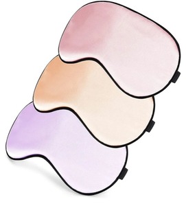 lot 6530 image: Sleep Mask, Super Soft Eye Masks with Adjustable Strap, Lightweight Comfortable Blindfold, Perfect Blocks Light for Men Women (Pink, Champagne Powder, Light Purple)