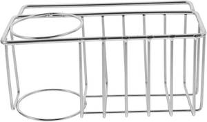 lot 6540 image: Stainless Steel Sink Storage Rack Sponge Holder for Kitchen Sink Adhesive Installation Wall Mount Sponge Holder