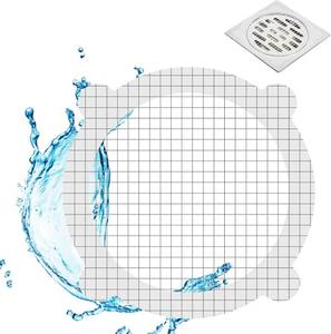lot 6644 image: 50 Pack,Disposable Shower Drain Hair Catcher Mesh Stickers,Shower Hair Drain Catcher,Drain Cover (50PC)