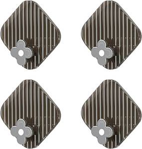 lot 6654 image: 8 Pack Adhesive Utility Hooks, Heavy Duty Hooks Robe Towel Hooks Waterproof Adhesive Wall Hooks for Home Bathroom Kitchen Office and Living Room (Grey)