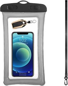 lot 6663 image: Waterproof Phone Pouch IPX8 Universal Waterproof Phone Case Dry Bag Phone Protector for iPhone 15 14 13 12Pro Max Plus Galaxy S23 S22 S21 Black