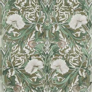 lot 6741 image: Vintage Peel and Stick Wallpaper Floral 17.3 78.8 Self Adhesive Wallpaper Removable Botanical Contact Paper Green Art Deco Wallpapers for Bedroom Bathroom Cabinets William Morris Vinyl