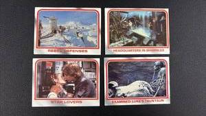 lot 10 image: 1980 Star Wars Empire Strikes Back (4)Trading Cards Including # 66 Star Lovers
