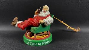 lot 56 image: 1990 Coca-Cola Santa Claus Christmas Ornament A Time to Share