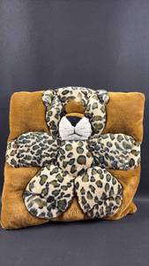 lot 59 image: Vintage TWIE Toys Leopard Print Teddy Bear Bed Pillow