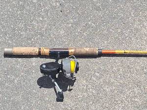 lot 64 image: Vintage & Working, Eagle Claw Denco Super II Fishing Rod with Garcia Mitchell 308 Reel Combo