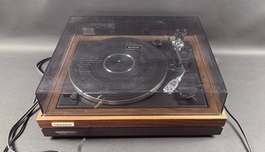 lot 88 image: Amazing Find Vintage Pioneer Belt Drive Turntable with Faux Wood Base and Dust Cover