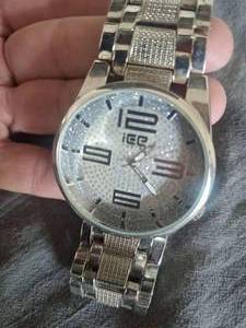 lot 106 image: Iced Out Master Hip Hop Analog Watch