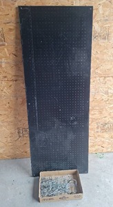 lot 122 image: Pegboard with Hook Hardware Set