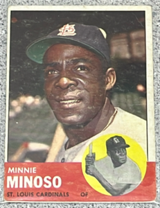 lot 11 image: 1963 Topps Baseball Card #190 - Minnie Minoso