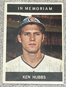 lot 13 image: 1964 Topps Baseball Card #550 - Ken Hubbs In Memoriam