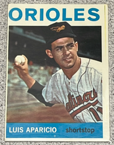 lot 14 image: 1964 Topps Baseball Card #540 - Luis Aparicio  Baltimore Orioles