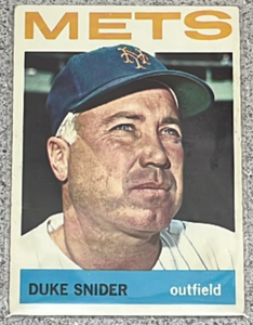 lot 21 image: 1964 Topps Baseball Card #155 - Duke Snider
