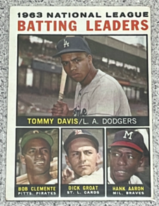 lot 26 image: 1964 Topps Baseball Card #7 - National League Batting Leaders