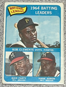 lot 29 image: 1965 Topps Baseball Card #2 - National League Batting Leaders