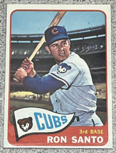 lot 33 image: 1965 Topps Baseball Card #110 - Ron Santo Chicago Cubs