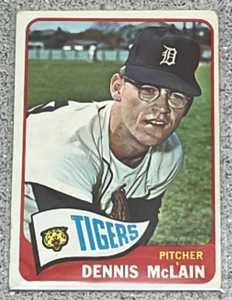lot 34 image: 1965 Topps Baseball Card #236 - Dennis McLain Detroit Tigers