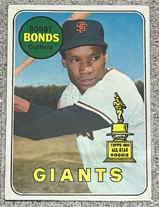 lot 53 image: 1969 Topps Baseball Card #630 - Bobby Bonds San Francisco Giants