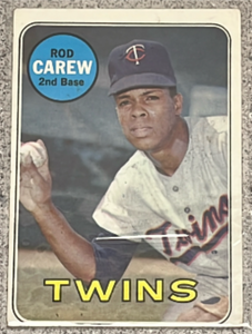 lot 54 image: 1969 Topps Baseball Card #510 - Rod Carew