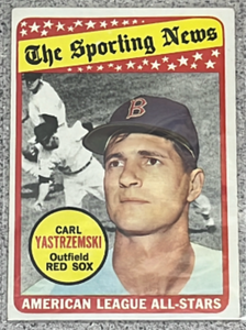 lot 57 image: 1969 Topps Baseball Card #425 - Carl Yastrzemski All-Star